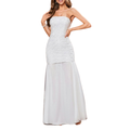 Elegantes champagnerfarbenes Satin-Maxikleid mit Wasserfallausschnitt